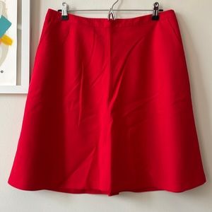 Red Flare Skirt